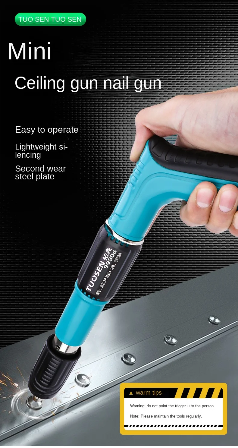 Tuosen Mini Nail Gun Ceiling Tool Tuosen Hot Sale Battery Strong Nail ...