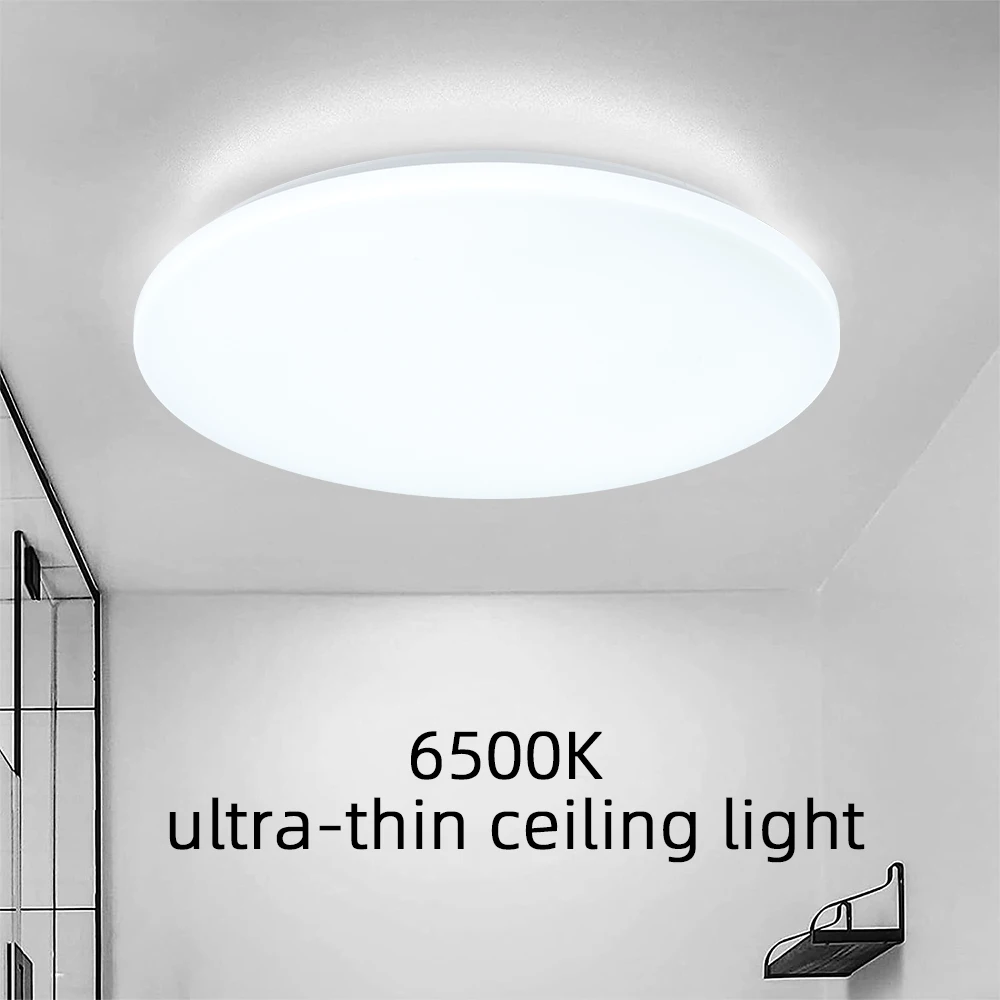 Modern Round Led Ceiling Light Fixture For Bedroom Lamp Ultra Thin Home