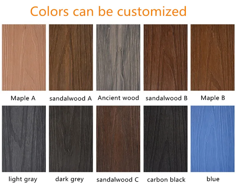 Terrasse High Quality Deep Embossed WPC  Decking Terrasse Composite Deck Floor