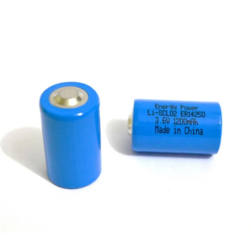 ER14250 Li-SOCl2 lithium ion battery disposable lithium battery 1200mAH