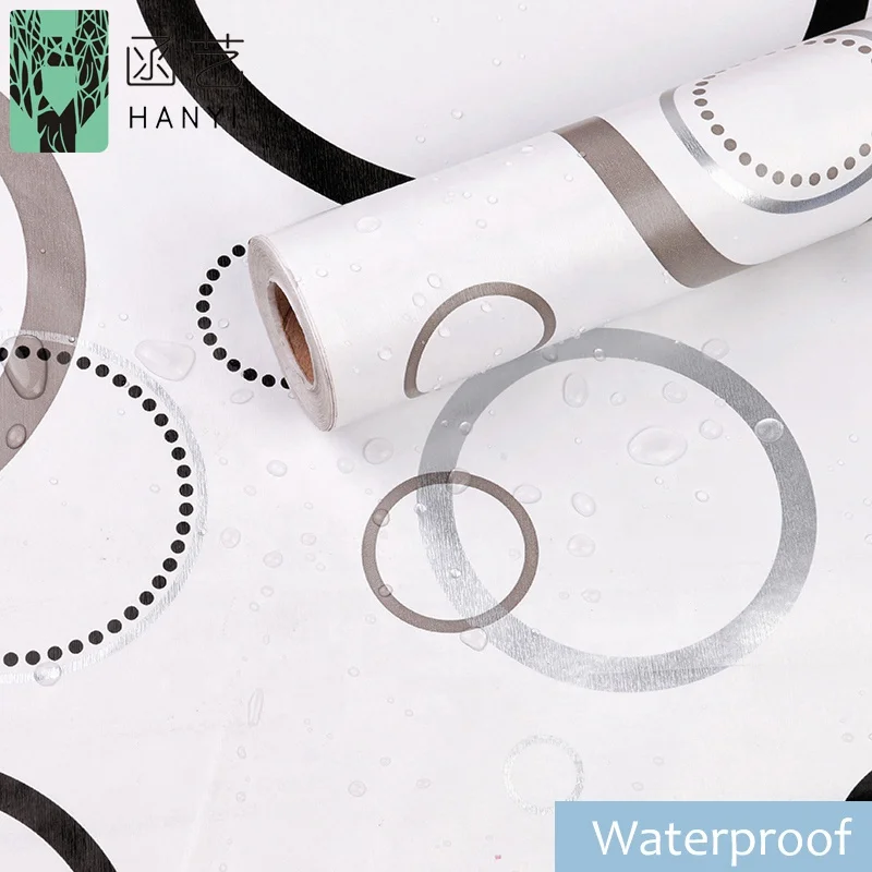 Modern Korean Decorative Wallpaper Sticker Beautiful Vinyl Wall Paper Wallpaper
