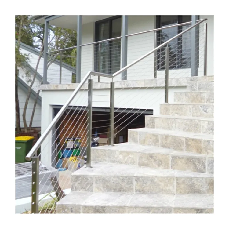 Modern Front Porch Railing Post And Cable Fence Hot Wire Fence - Buy ...