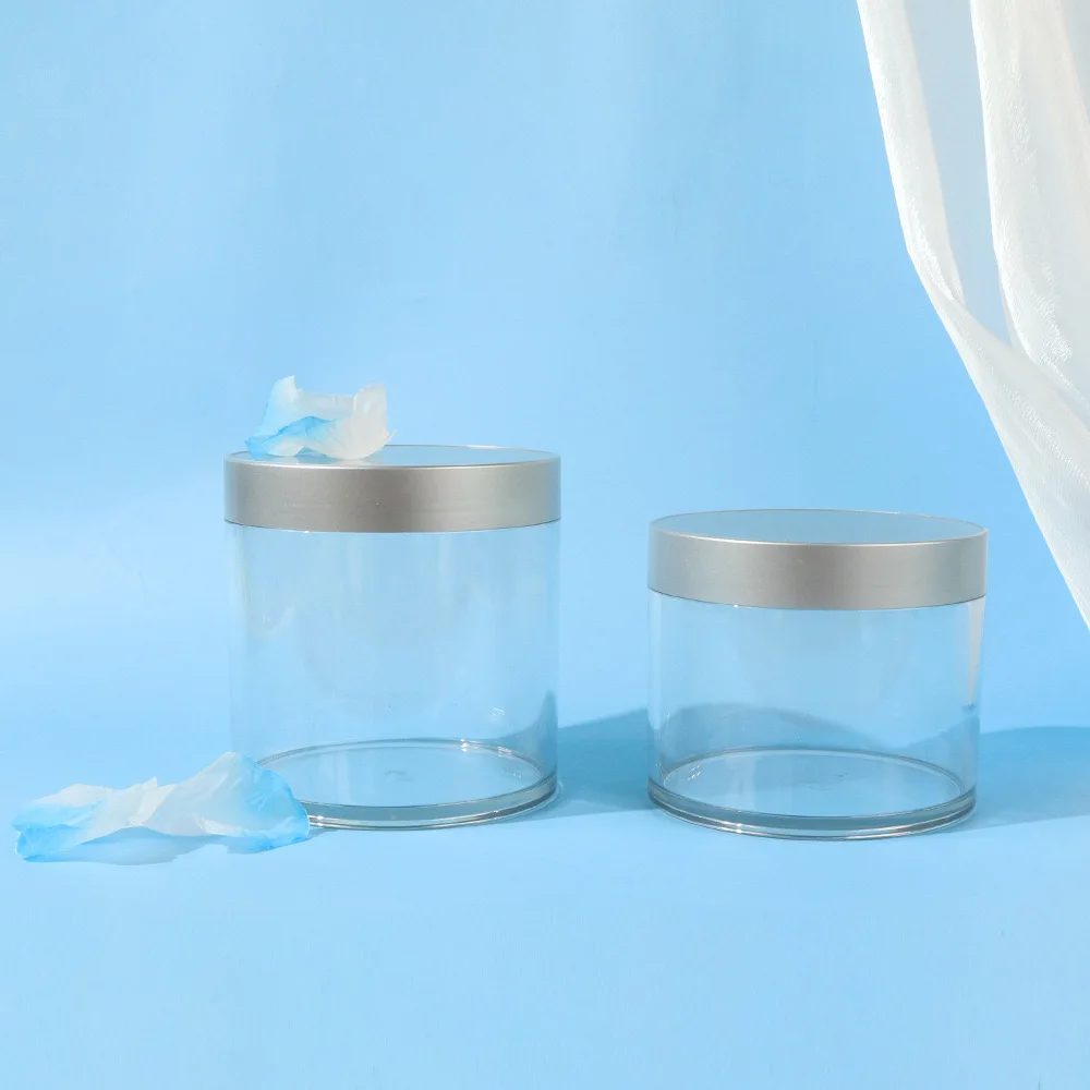 New High Quality 15ml to 600ml Empty pp Plastic Cosmetic Packaging Body Cream Scrub Jar