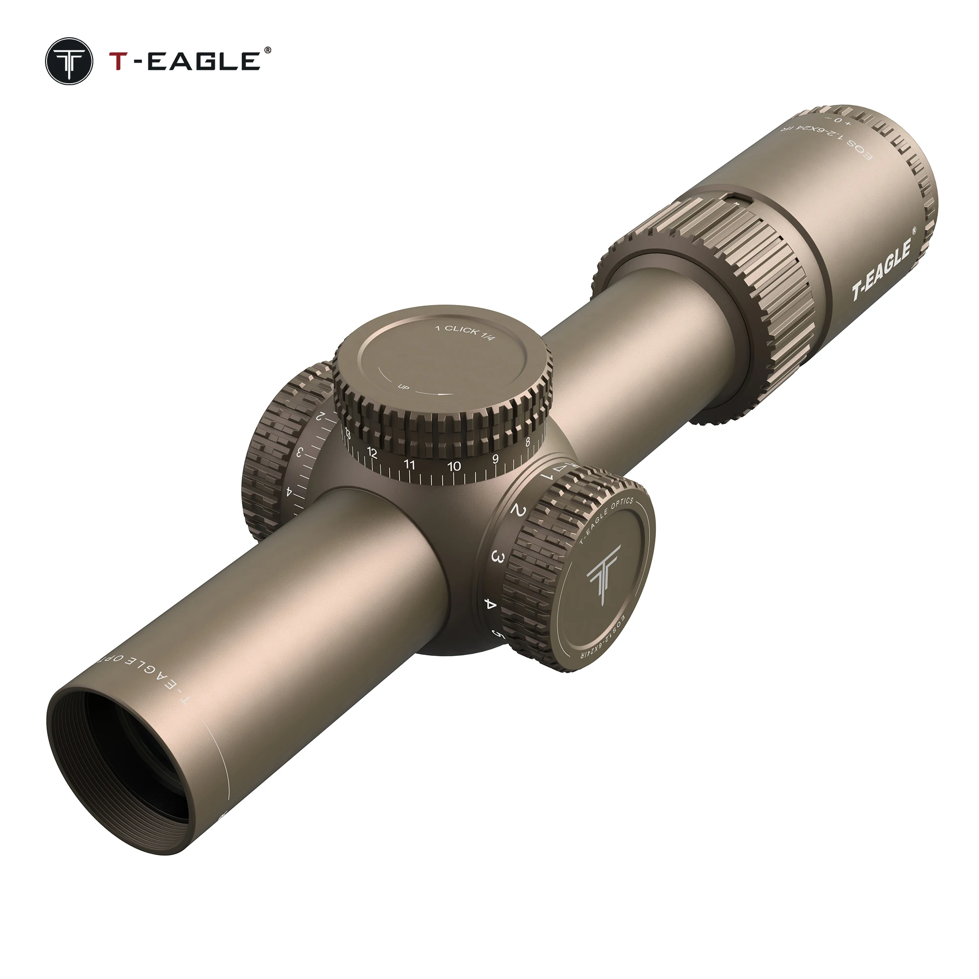 T-EAGLE EOS 1.2-6X24 IR-TAN Hunting Scope - Waterproof