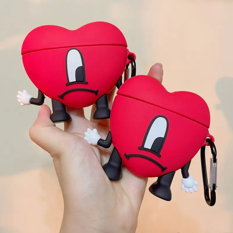 2022 Hot 3d Cute Cartoon Bad Bunny Designer Silicone Earphone Case For Apple Airpods Pro Gen 2