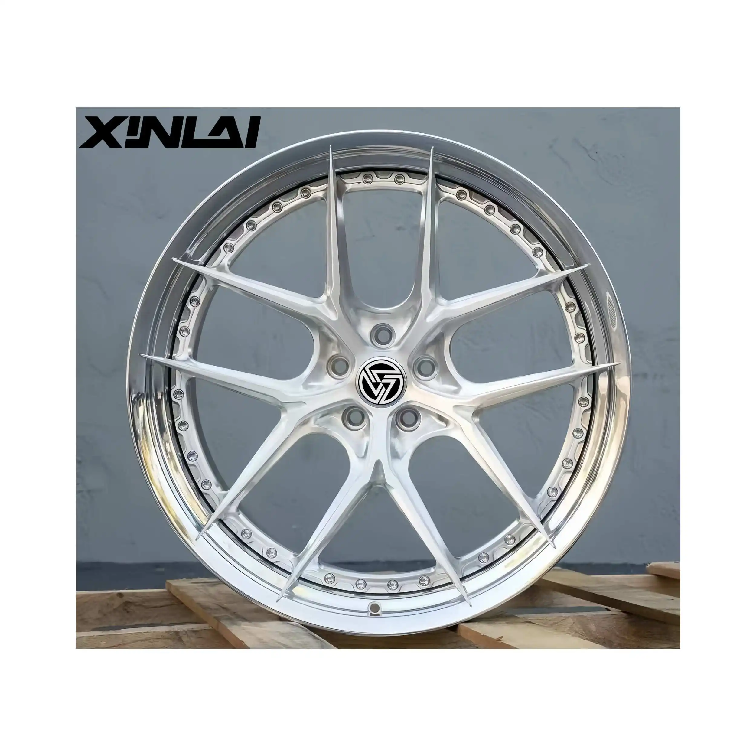 XINL Brushed Polished Deep Concave Sliver Color Forged Wheels 2-piece 5x114.3 18 19 20 21 22inch for Racing Car Benz Audi - Image 4