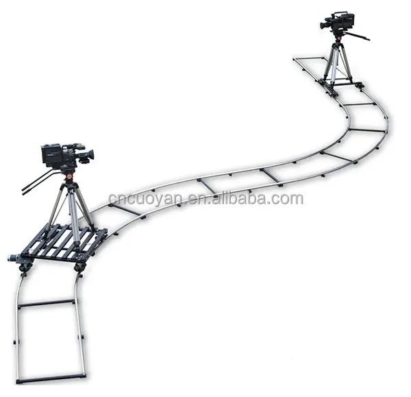 360 Degree Rotation Camera Dolly Track 1.5m Stainless Steel Curved Rail ...