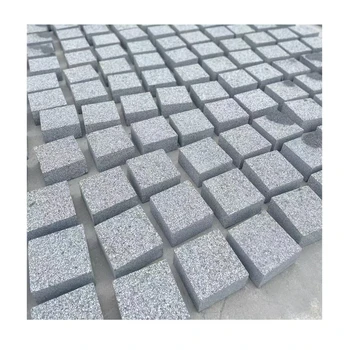 Factory Supply Natural  Sesame Black Granite Cube Stones for driveways pathways outdoor pavers granite