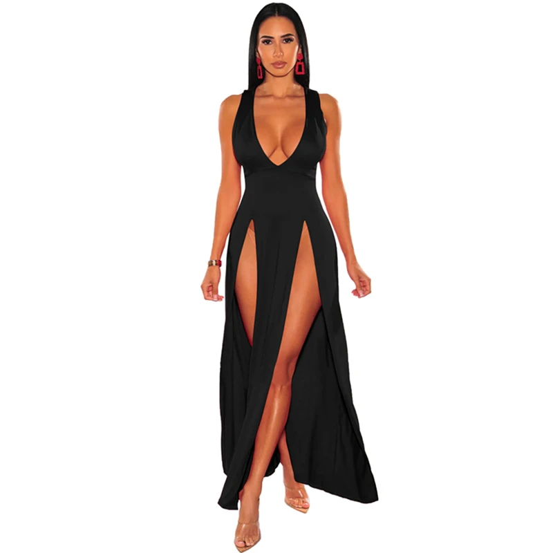 slim fit dress slacks Sexy Long Satin Prom Dress with Two Flirty Side Thigh-High Splits  Angrila