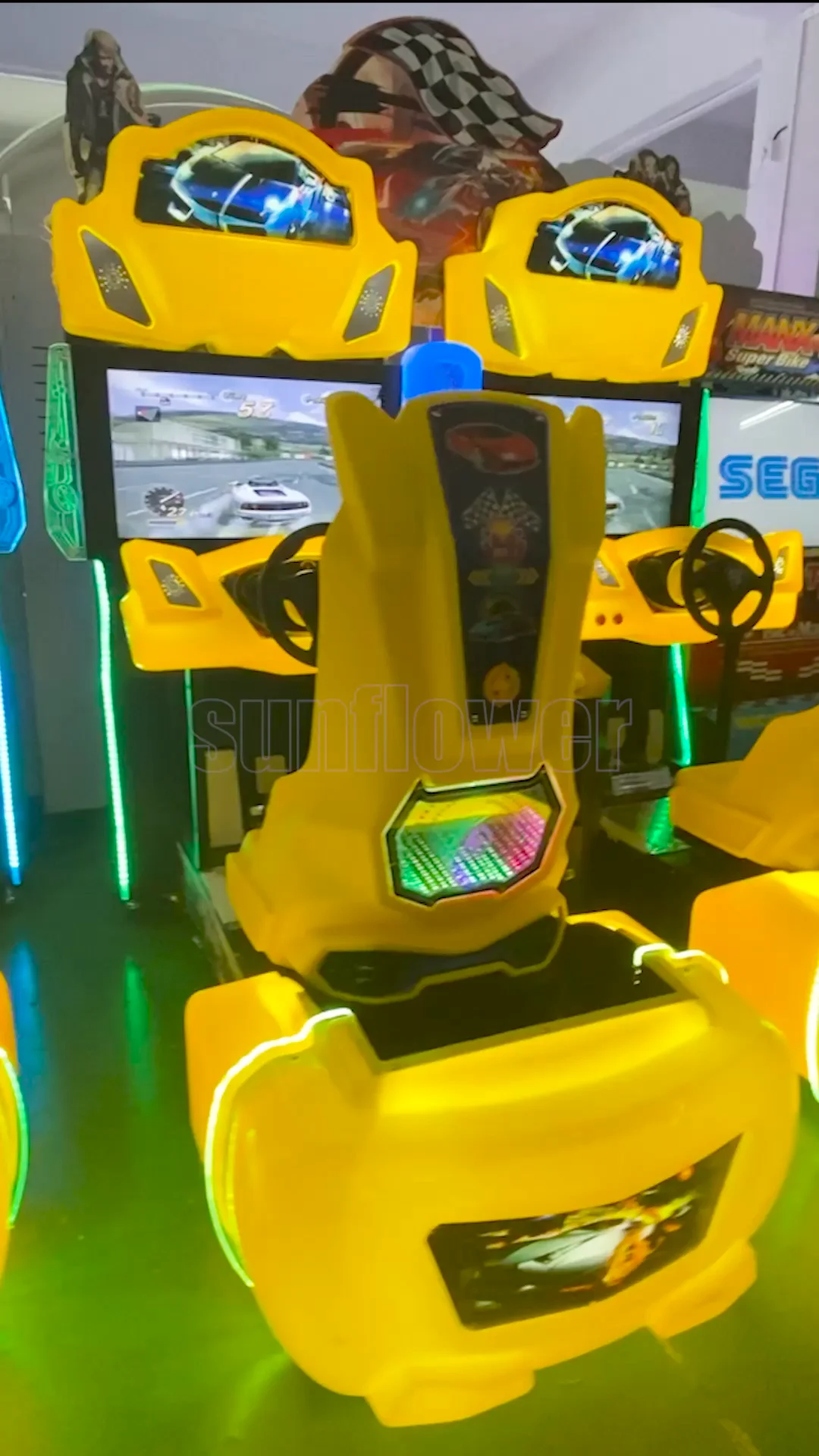 Amusement Machine Electric Indoor Games Coin Operated Arcade Video Simulator Car Racing Game