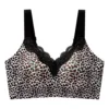 Estampado de leopardo blanco