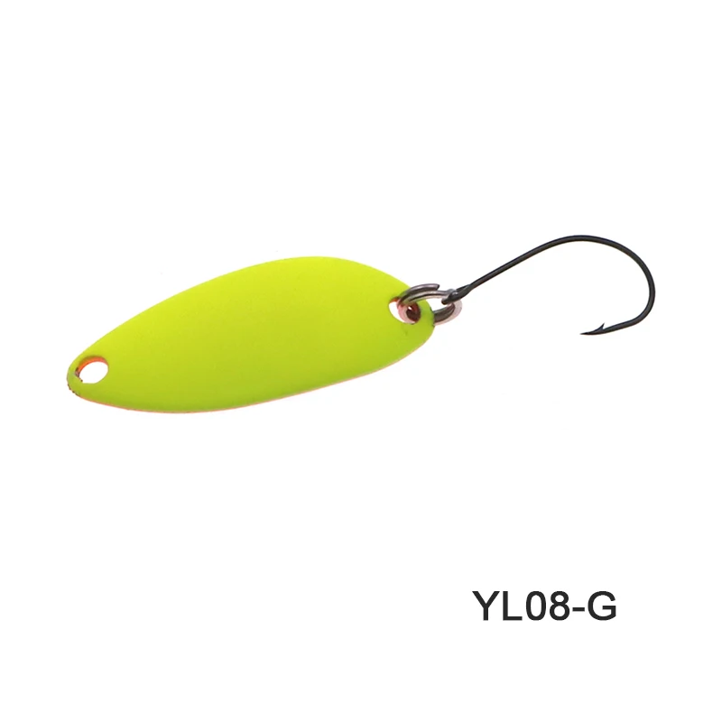 3g 32mm Copper Metal spoon Lures