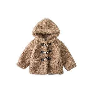 OEM Wholesale Kids Winter Coat Hooded Thick Baby Girl Coat Fashion Warm Fleece Jackets Kids