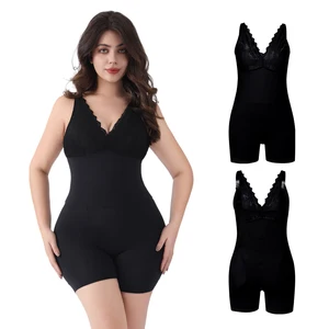 Customizable Logo High Quality Nylon Bodysuit One-Piece Shaping Body Shapers Breathable Enrich the Crotch Area