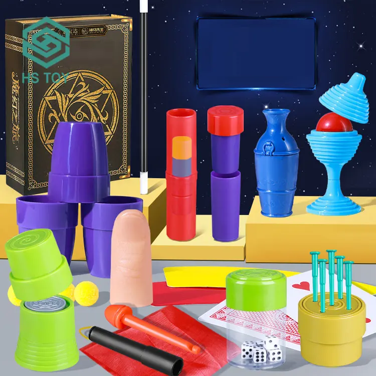 HS более 60 видов аксессуаров Волшебный реквизит профессиональные трюки оптовая продажа с книгой для