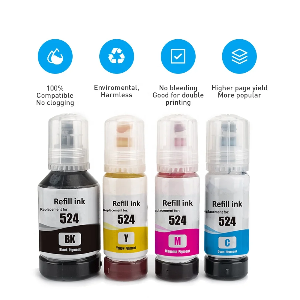 Tinta Epson T524 T524120 Negro 127ml. – Prin Toner Perú