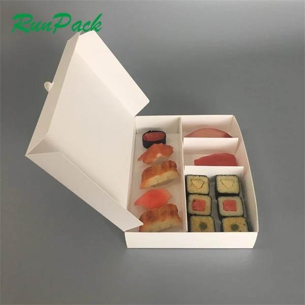 Disposable Takeaway Sushi Bento Box Packaging Run Pack