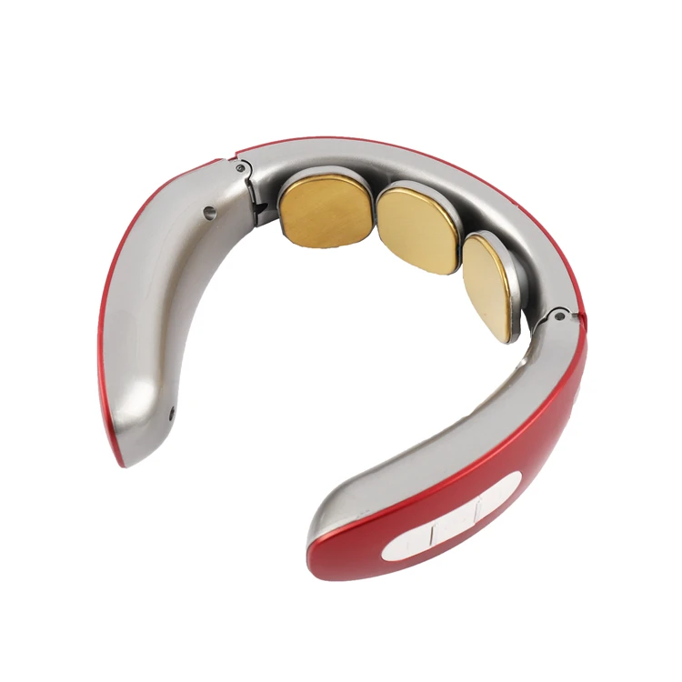 2021 New Remote Control Sport Vibrating Pain Relief Voice Broadcast Heat Relax Machine Rechargeable Shoulder Neck Massage