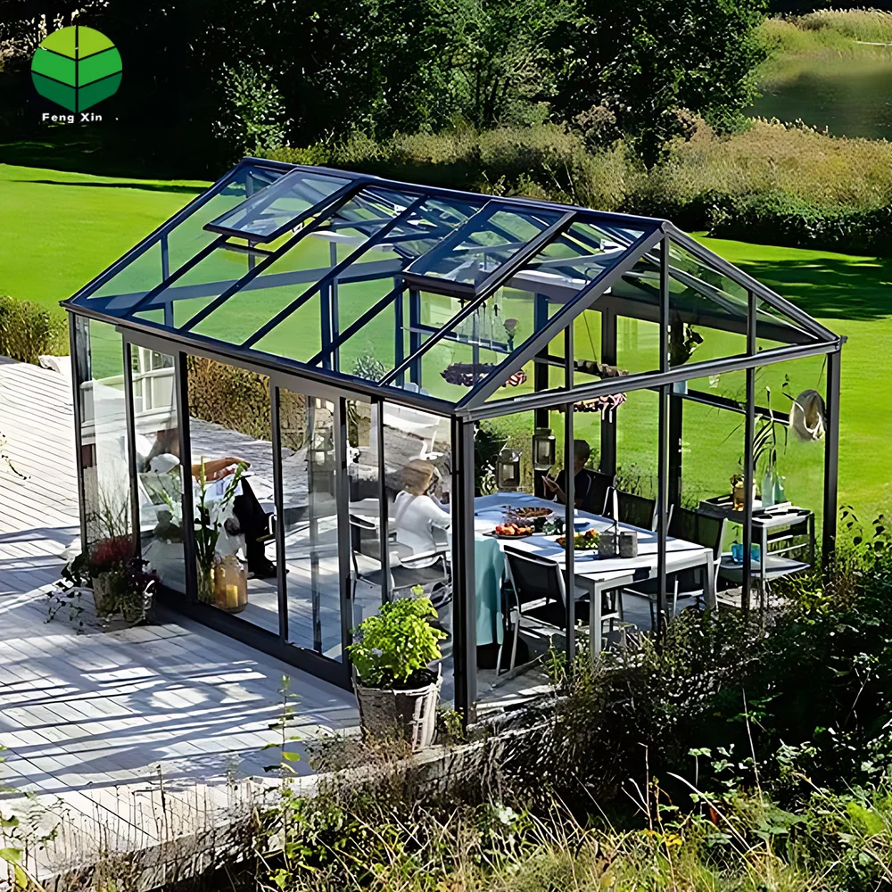 Glass House Solarium Conservatory Garden Room backyard sunroom Veranda Design for Home