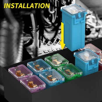 Kit 10 Fusíveis NOTISH J-Case - 20A A 60A Para Carros E Caminhonetes
