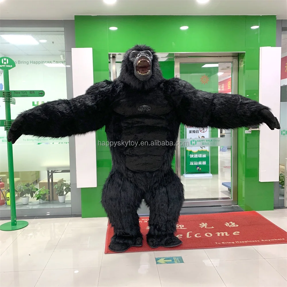 Life-size 2.6m Inflatable Gorilla Mascot - Perfect for Festivals
