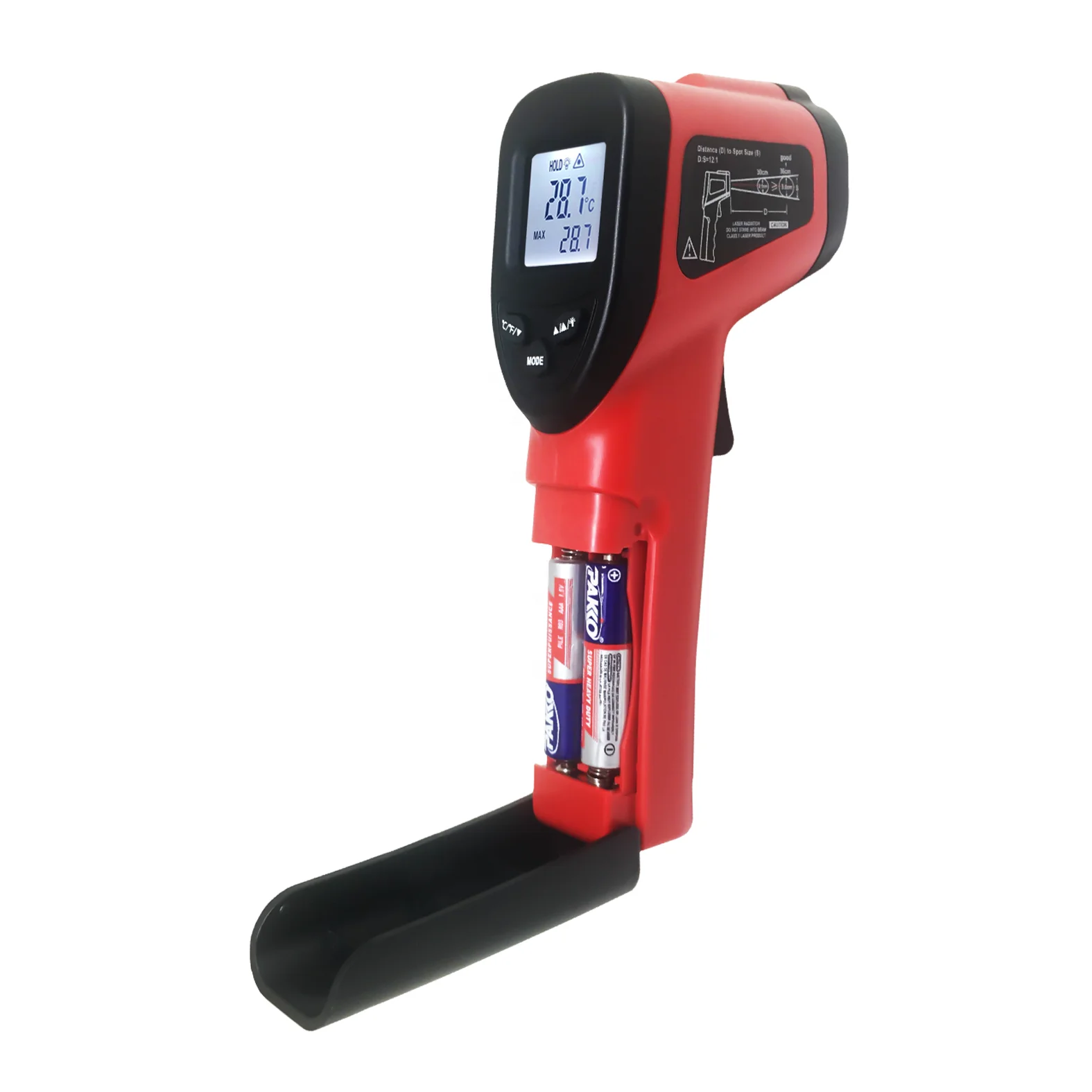 550C Digital IR Pyrometer Pizza Oven High Temperature Reader Electronic Industrial Laser Infrared Gun Thermometer for Industry