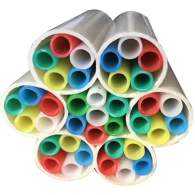 High Quality HDPE Tube Bundle microduct HDPE Microduct tube 14/10mm PE sheath Optical Cable Air Blowing Cable System