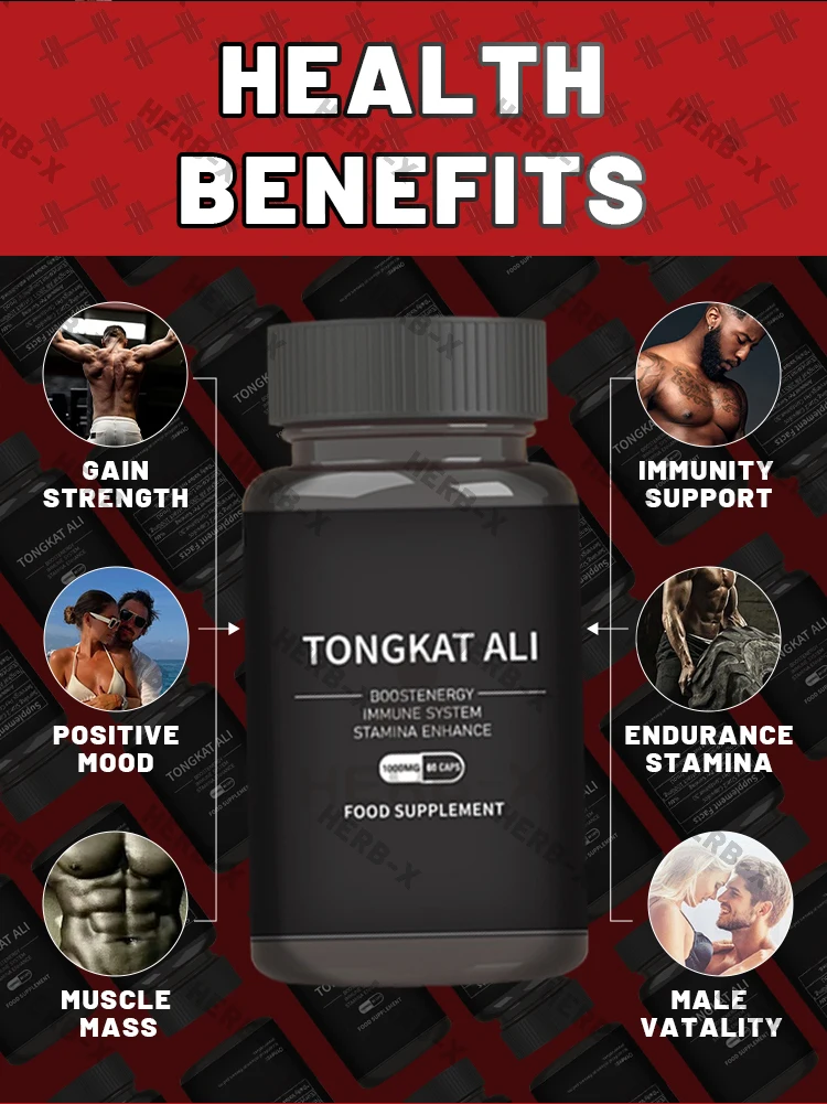 Men Energy Multiple Ashwagandha Tongkat Ali Maca Turkesterone Fadogia
