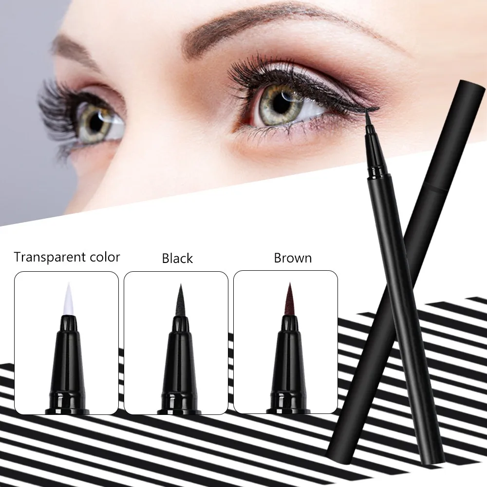 Набор Магнитных подводки для глаз с логотипом золотистая и коричневая жидкая Водостойкая Подводка