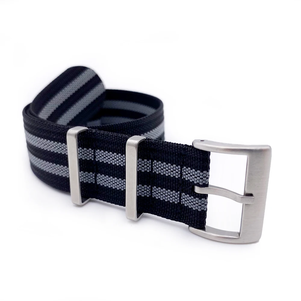 Custom One Pass 19mm 21mm Fabric Watch Belt Braided 18mm 20mm 22mm ...