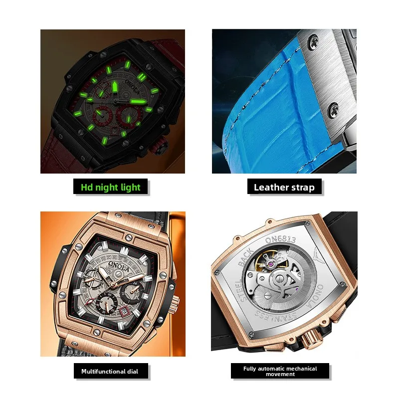 Tonneau Automatic Men's Watch OM-418216