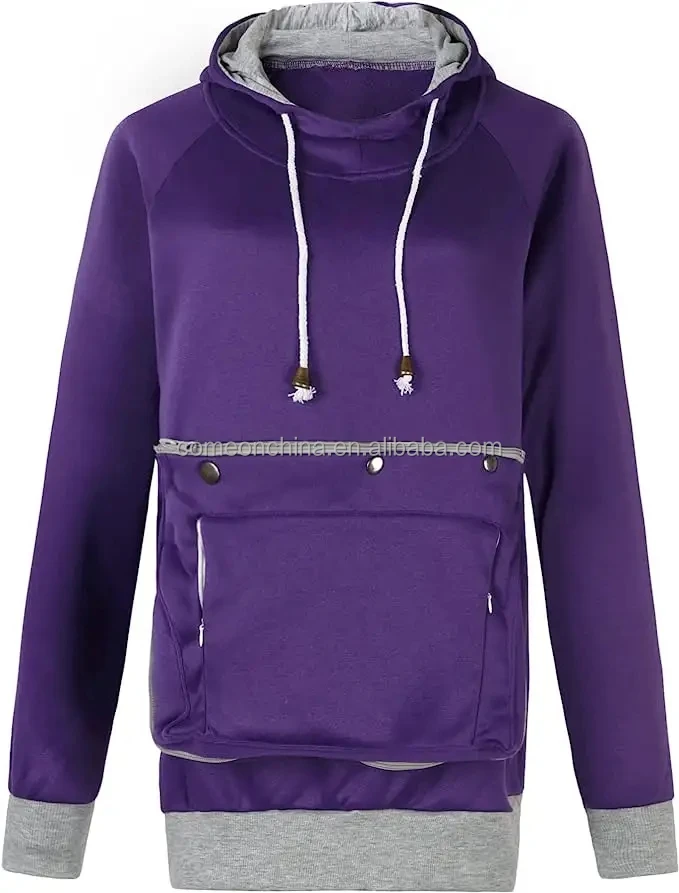 Women High Quality Pet Pouch Hoodie With Kangaroo Pocket Cat Carrier