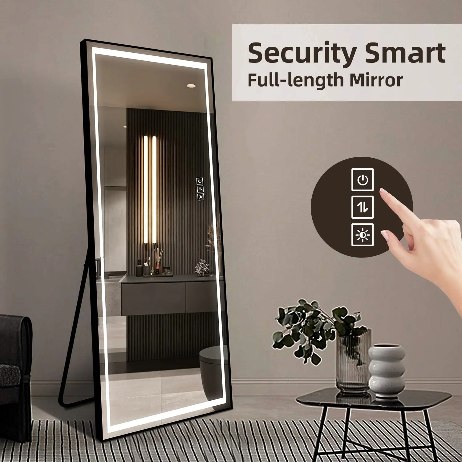 Custom Modern Simple Large Big Decorative Full Length Long Makeup