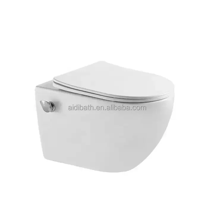 2024 Modern One Piece Ceramic WC Toilet Bidet Ceramic Toilet Wash Down Wall Hung Toilet inside Bidet details