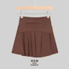 Short skirt maillard