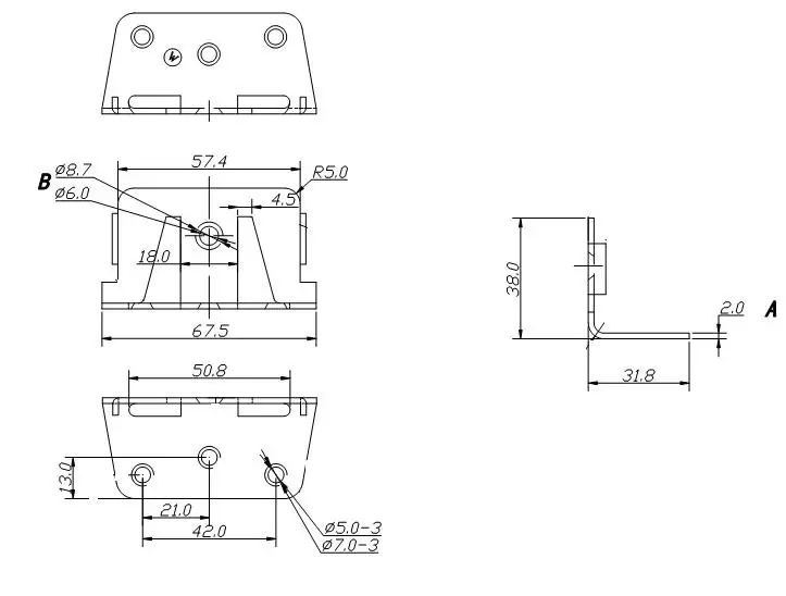 Furniture Hardware Support Bracket Sofa Bed Hinge