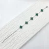 Doppio lato con motivo verde argento