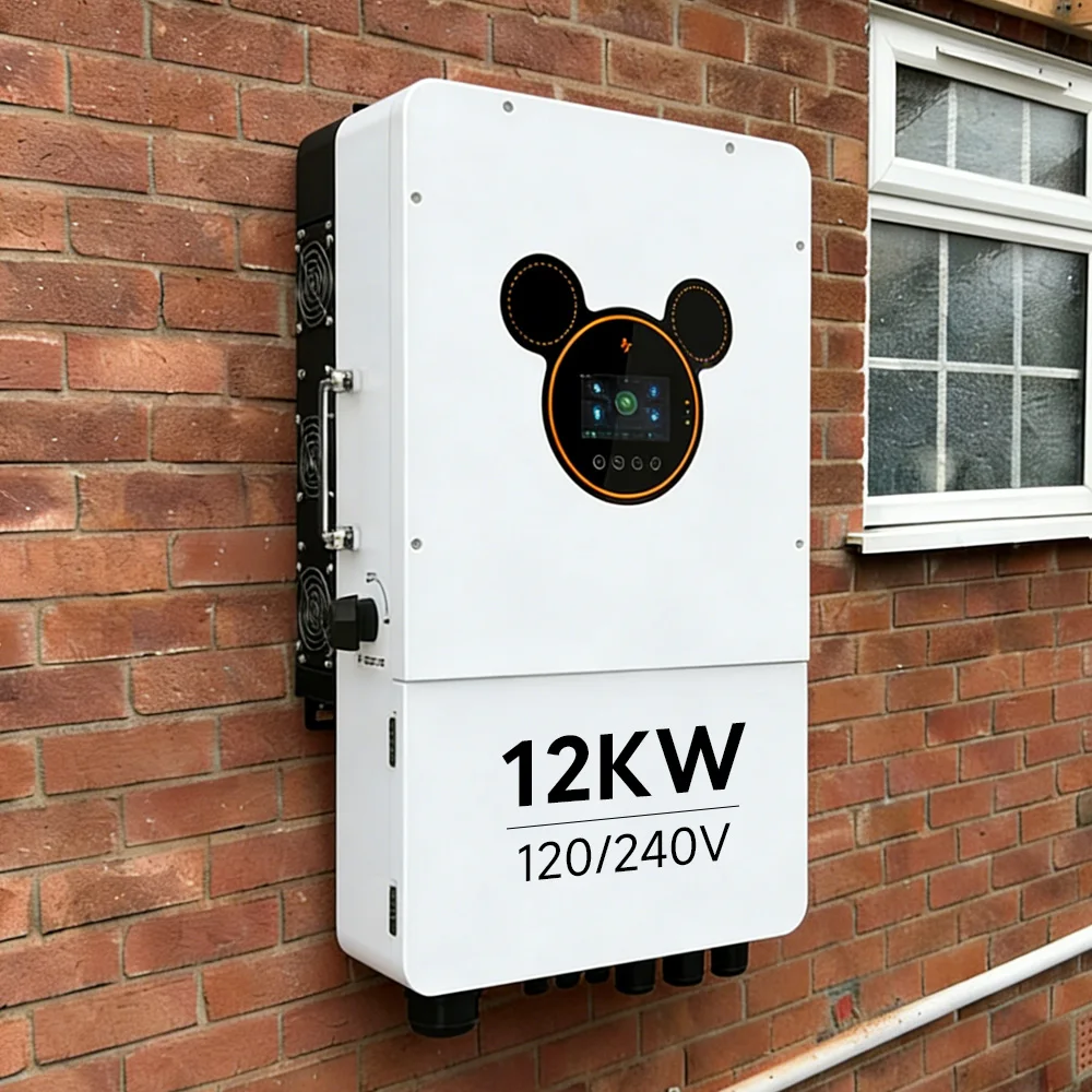 SRNE SEI-12K-UP, 48-V-Solar-Hybrid-Wechselrichter nach UL1741, 120/240 V, schneller Versand ab US-Lagerbestand, verfügbar in 8 kW, 10 kW und 12 kW für häusliche Energiespeicherung