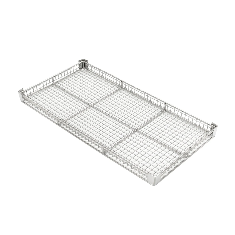 Custom-Made 304/316 Food Grade Stainless Steel Wire Mesh Tray with Cooling Net Rack for Home Baking Drying and Dehydration