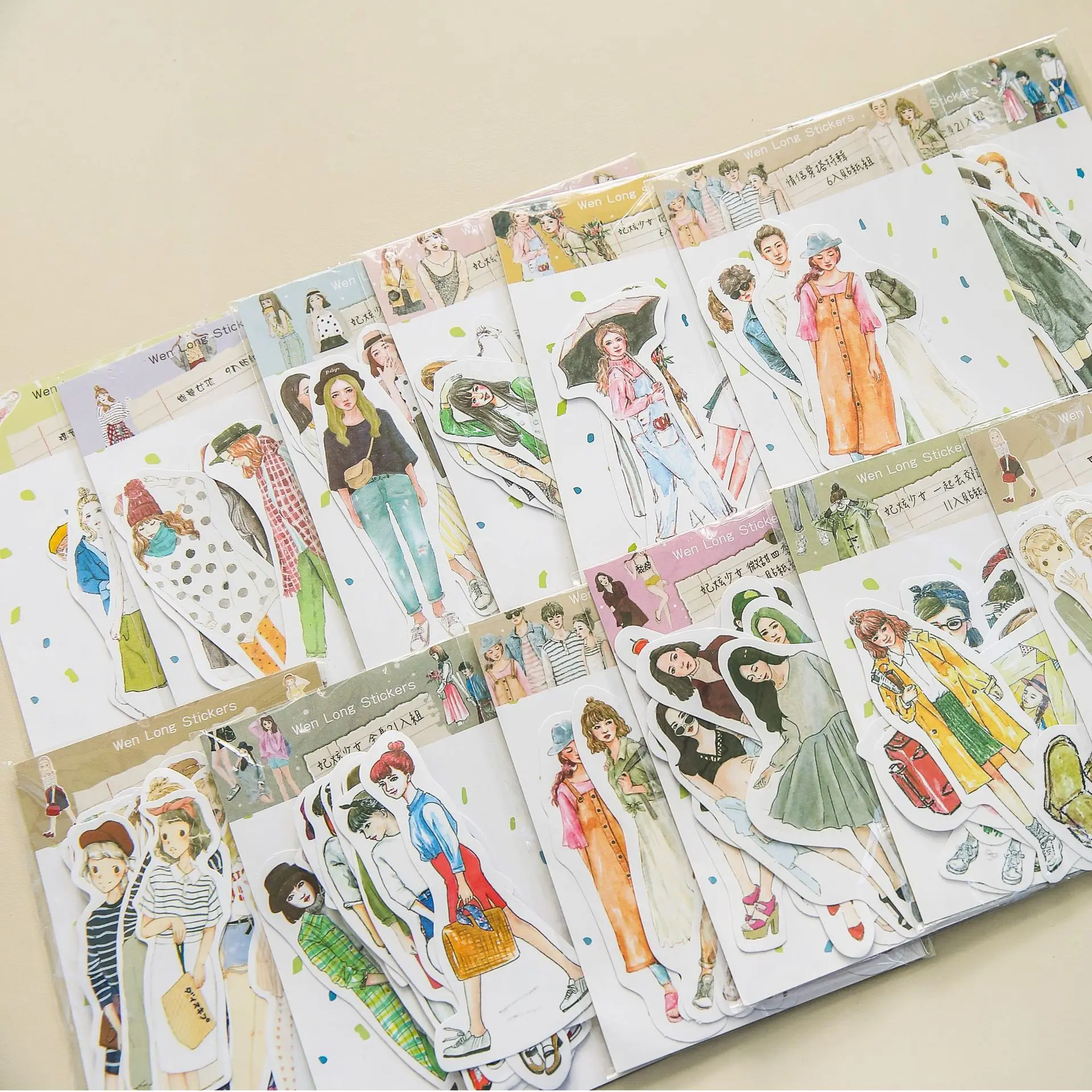 Stationery Sticker Sheet Illustrated Stickers for Planners, Journals, Etc.  -  Hong Kong