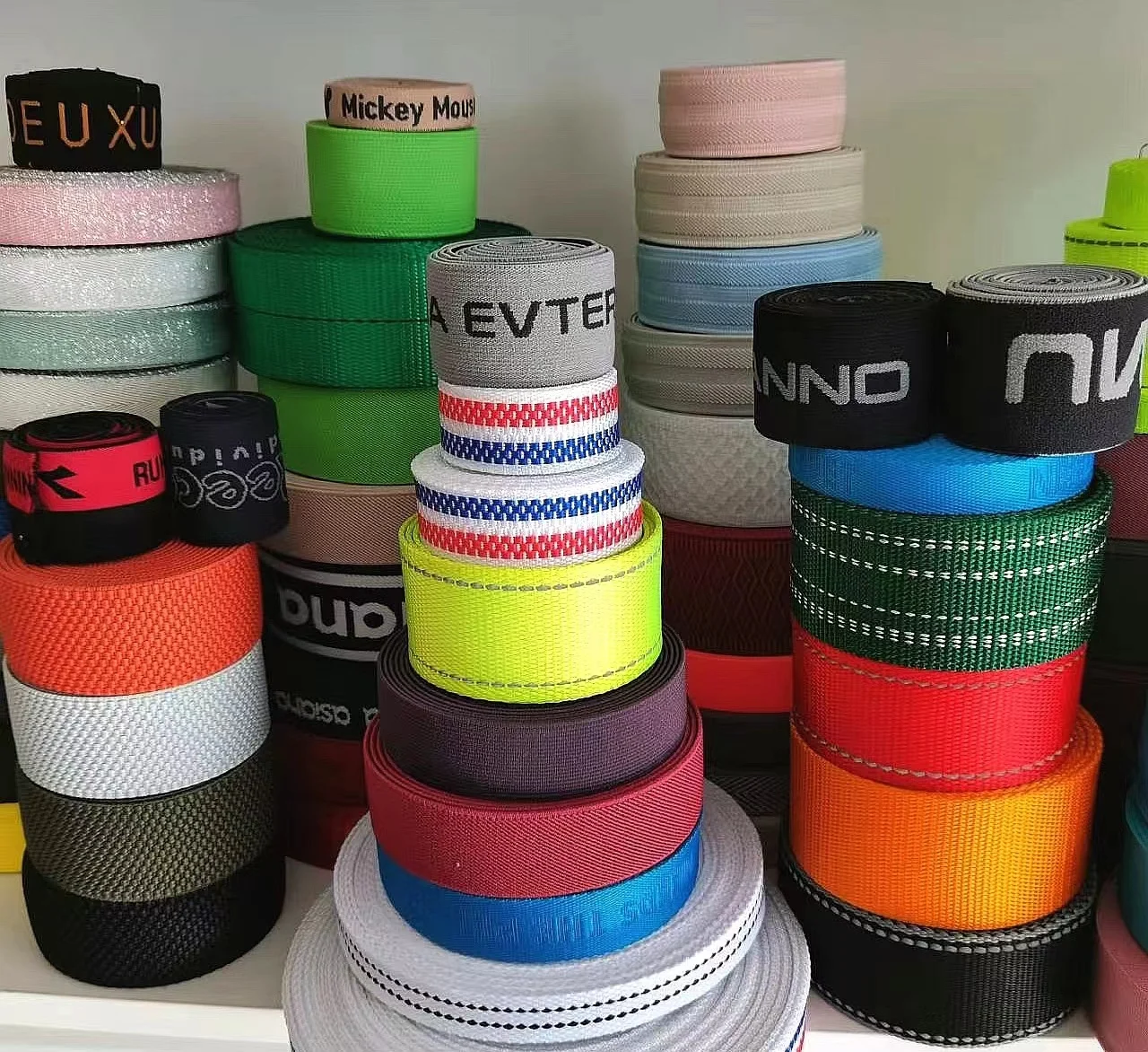 3inch 45mm High Elasticity Sofa Elastic Webbing Strap Customized Green