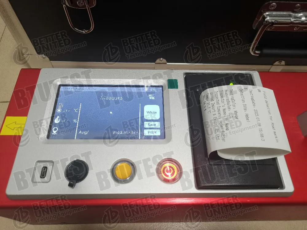 Touch Screen Retroreflectometer for Road Line Marking Retro Reflective Measuring Instrument with 1 Year Warranty