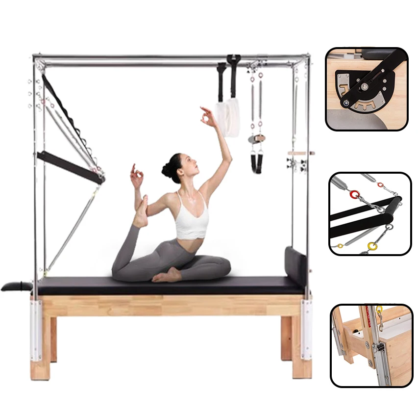 NQ SPORTS Adjustable Multifunctional Multi-Style Pilates Cadillac Reformer Reformer Maquina Ejercicio Pilates