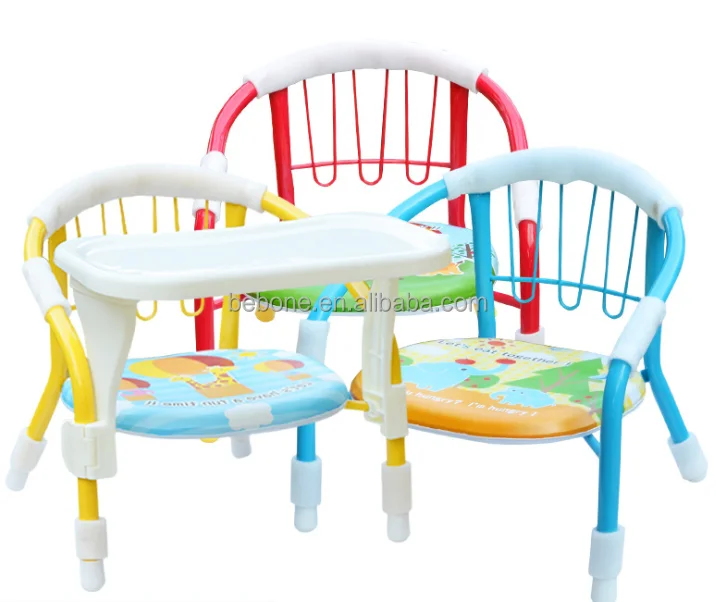 Detachable Multi-function Aluminum pipe chair for kids feeding  dining eating bedroom use
