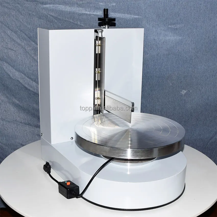 Semi Automatic Smoothing Frosting Coating Decorating Round Cream Cakes