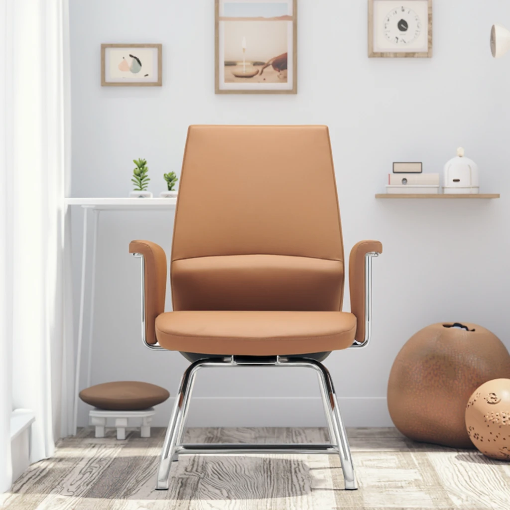 High Quality Modern Leather Executive Ergonomic Office Chair with Adjustable Height for Long Sitting Comfort 4