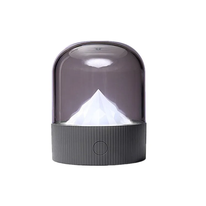 USB Rechargeable Atmosphere Snow Mountain Style Led Breathing Dimmable Desk Table Lamp  Night light