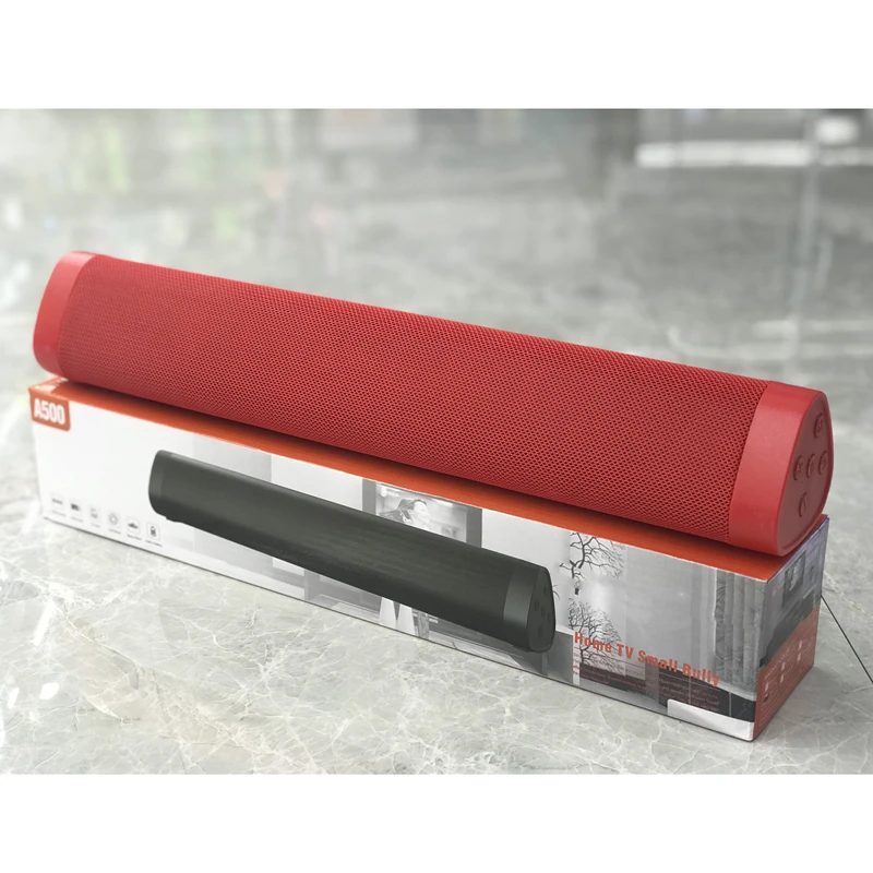 High Quality 3D Surround  Wireless Soundbar High Quality Portable Outdoor Handle Bass Speaker A500 Soundbar