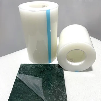 Eco Friendly Customized Size Transparent Protective Film for Light Stone Surface Protect Film for Artificial Marble