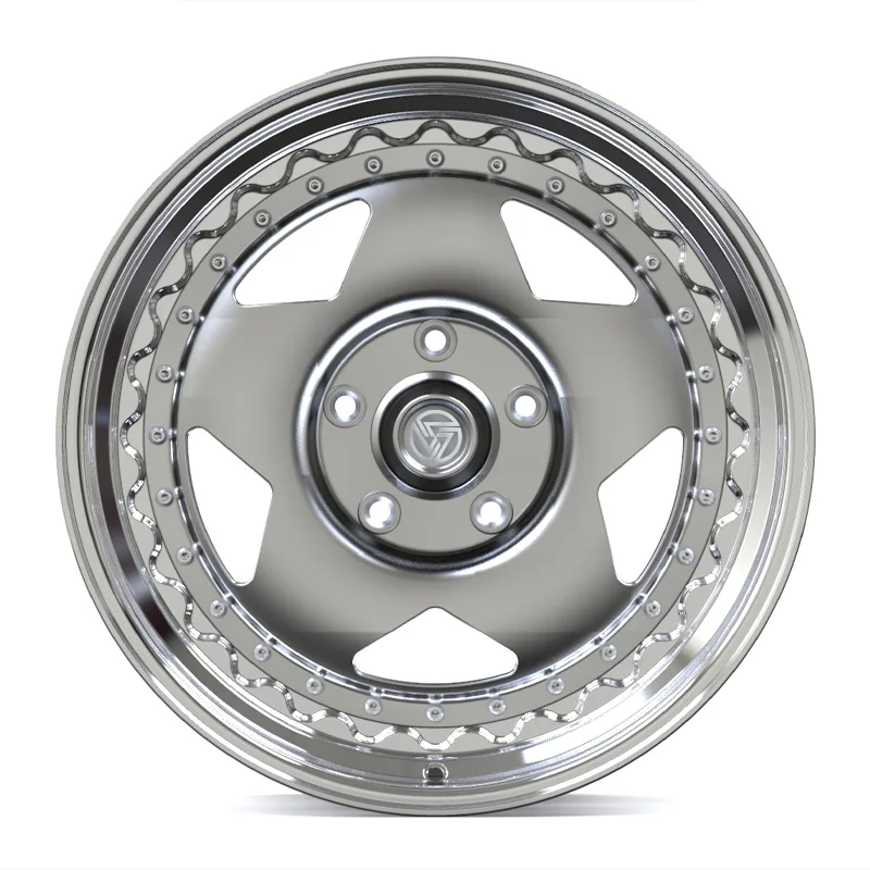 XL Silver Brushed 2-piece Custom Forged Wheel 5x114.3 5x120 5x112 Car Alloy Wheel 17 18 19 20 21 22 Inch Rim - Image 1
